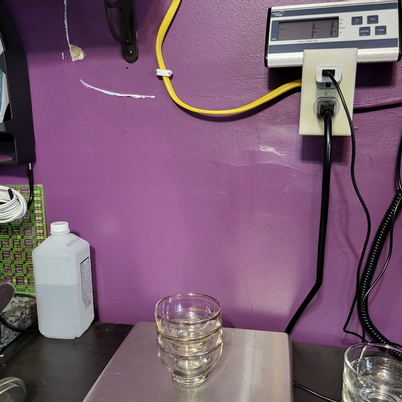 MCM Serving Dinnerware Gold Trim Glass Sherbet Sorbet Dessert Glasses Set of 3 - Picture 10 of 10